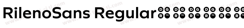 RilenoSans Regular字体转换